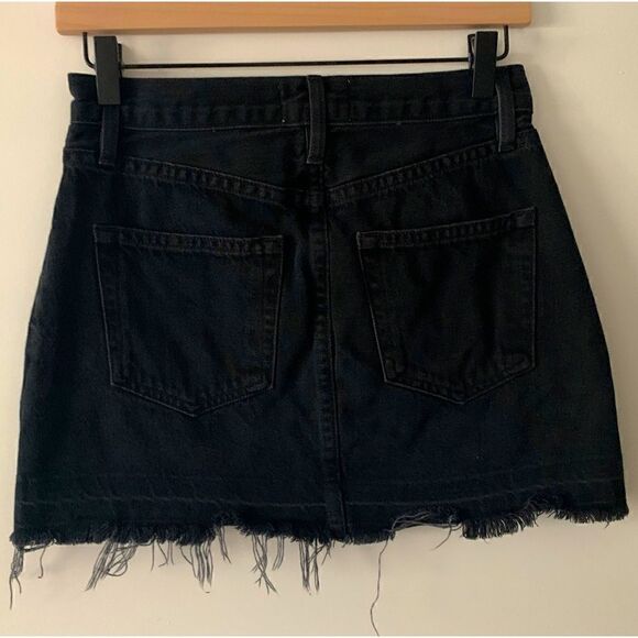 FRAME Denim Mini Skirt Embellished Size 24 - Picture 3 of 12